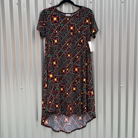 LuLaRoe Dresses & Skirts - NWT Lularoe Carly Print T-Shirt XS Dress